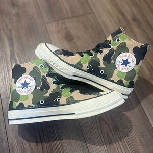 Converse Chuck 70 High Top Archive Camo Print Sneakers Men’s 6 / Women’s 8